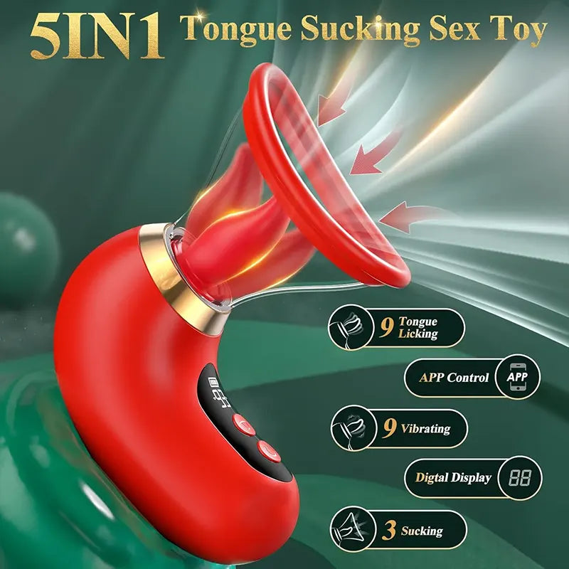 LickLux Wireless App-Controlled Clitoral & Nipple Stimulator