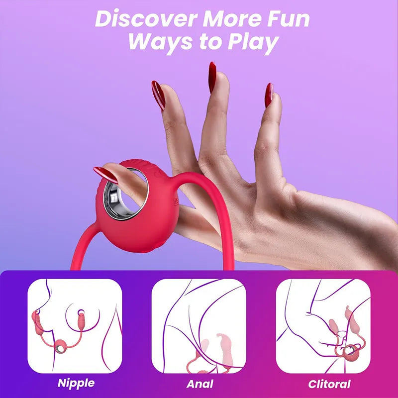 Dual Head Finger G-Spot Clitoral Pleasure Stimulator