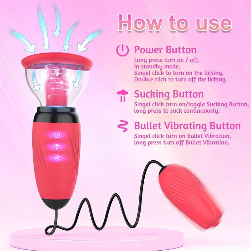 Multi-frequency Vibrating Sucking Dual Head Masturbator