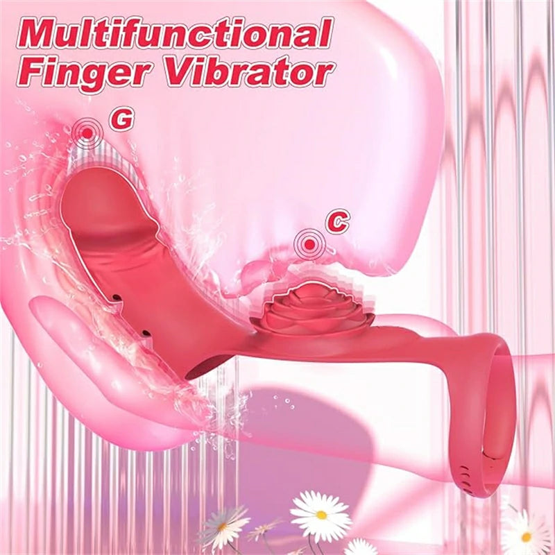 Finger Rose G-spot Clitoral Vibrator