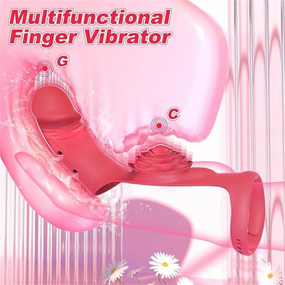 Finger Rose G-spot Clitoral Vibrator