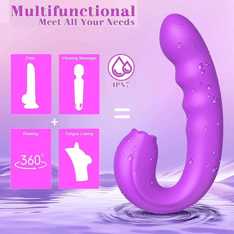 Tongue Licking Vibrating Masturbator