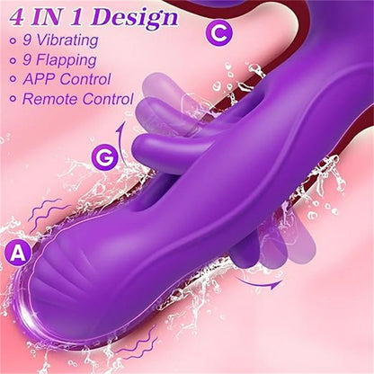 4-in-1 App Controlled Tap Remote Control Vibrator