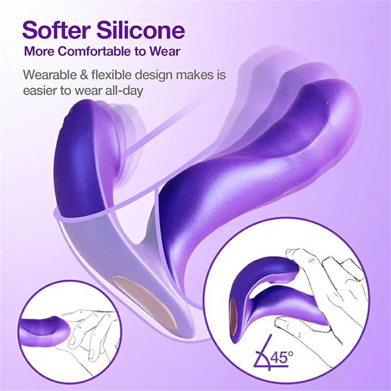 Dual Delight Wearable Thrusting Vibrator