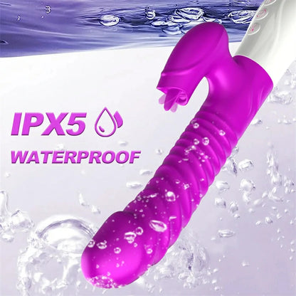 Realistic Tongue-Licking Vibrator with Heating Function