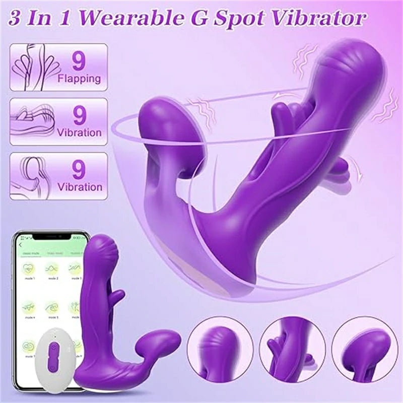 4-in-1 App Controlled Tap Remote Control Vibrator