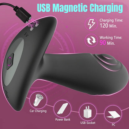 Dual Sided Vibrating Remote Anal Plug