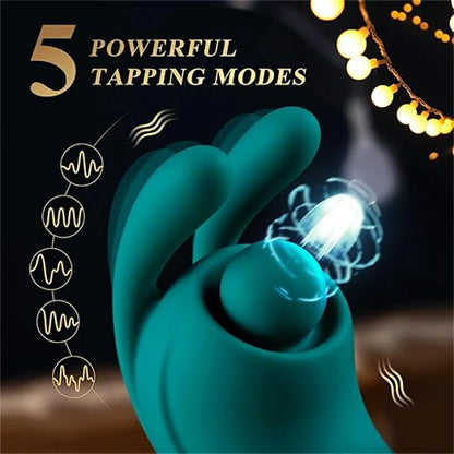 3-in-1 Heated Thrusting Rabbit Vibrator with Anal Beads