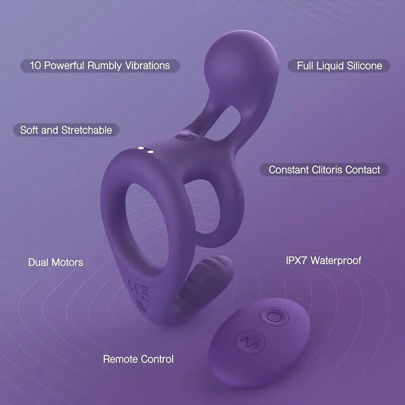 SyncWave Vibrating Couples Cock Ring