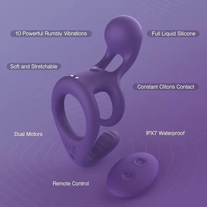 SyncWave Vibrating Couples Cock Ring