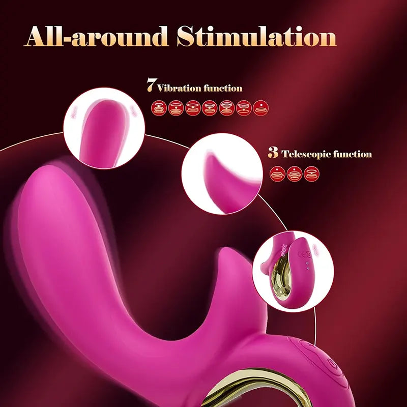 Dual-Action G-Spot Thrusting Vibrator