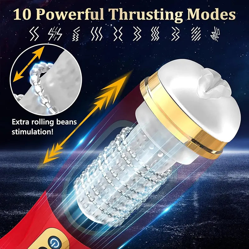 Ultimate Pleasure Sucking Retractable Male Masturbator