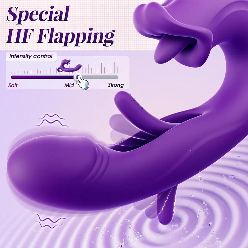 Rose Slap Vibration Lick Tongue Stretch Vibrator