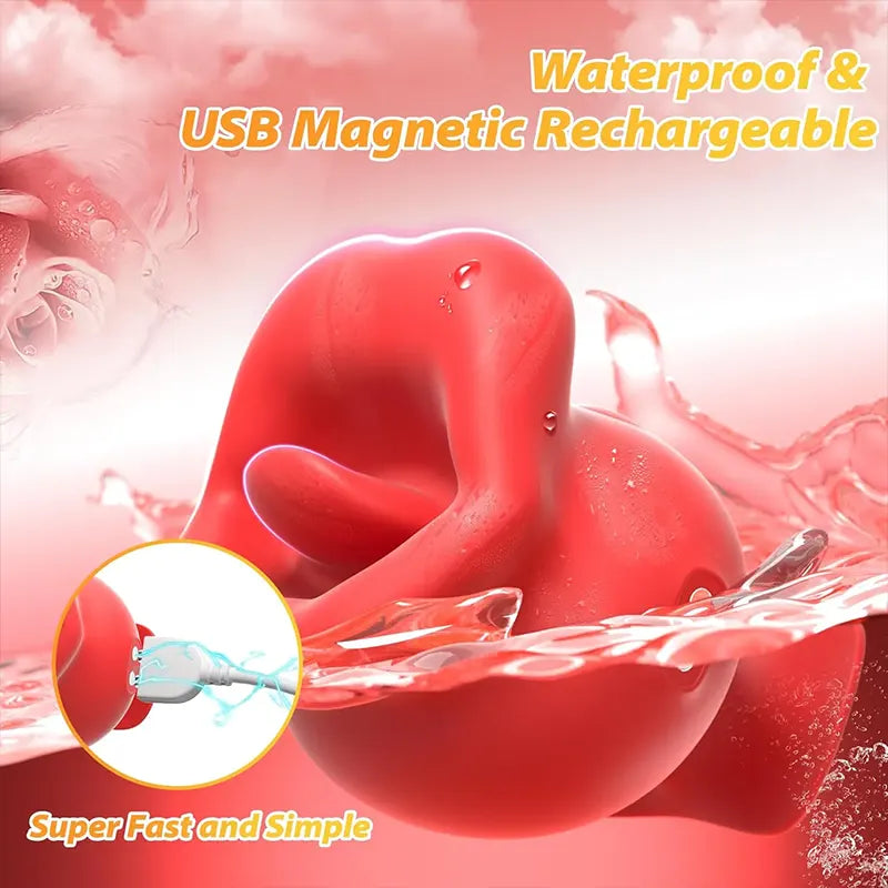 KissPleasure Lip-Shaped Clitoral Vibrator