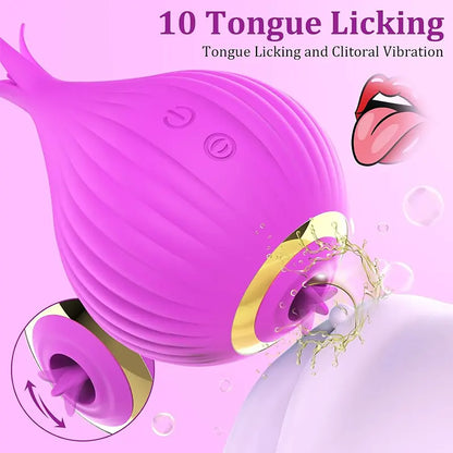 2-in-1 Onion Sucking G-spot Vibrator