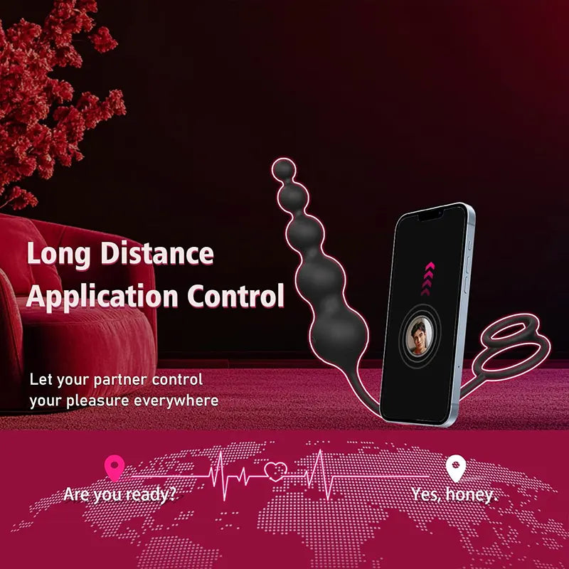 Remote Control Penis Ring Vestibular Plug