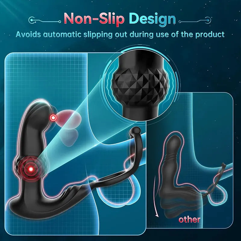 PulseMax Prostate Massager with Remote Control & Dual Motors