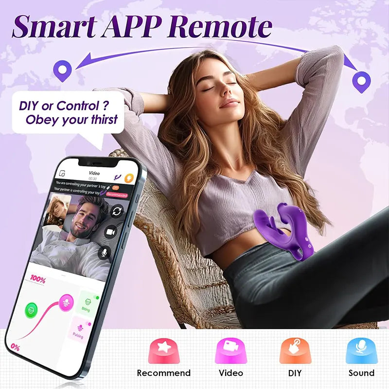 Rose Slap Vibration Lick Tongue Stretch Vibrator