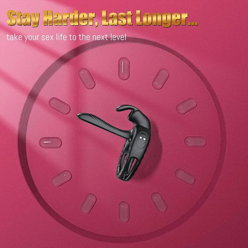 Harmony Couple's Vibrator Sleeve with Rabbit Clitoral Stimulator