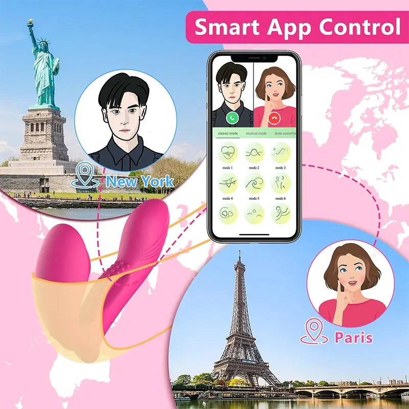 IntimiSync Dual-Action Wearable Vibrator