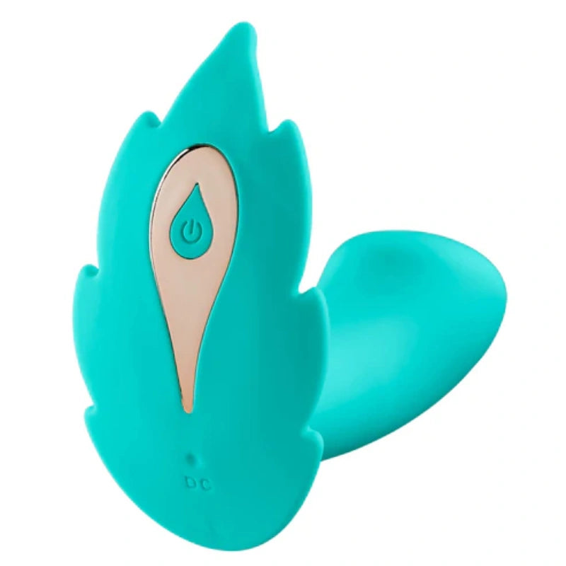 Green Remote Control Panty Leaf Shape Vibe
