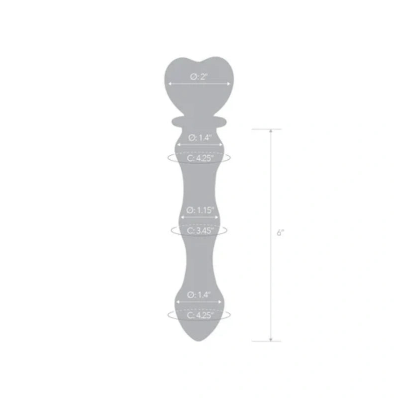 8inch Sweetheart Glass Dildo