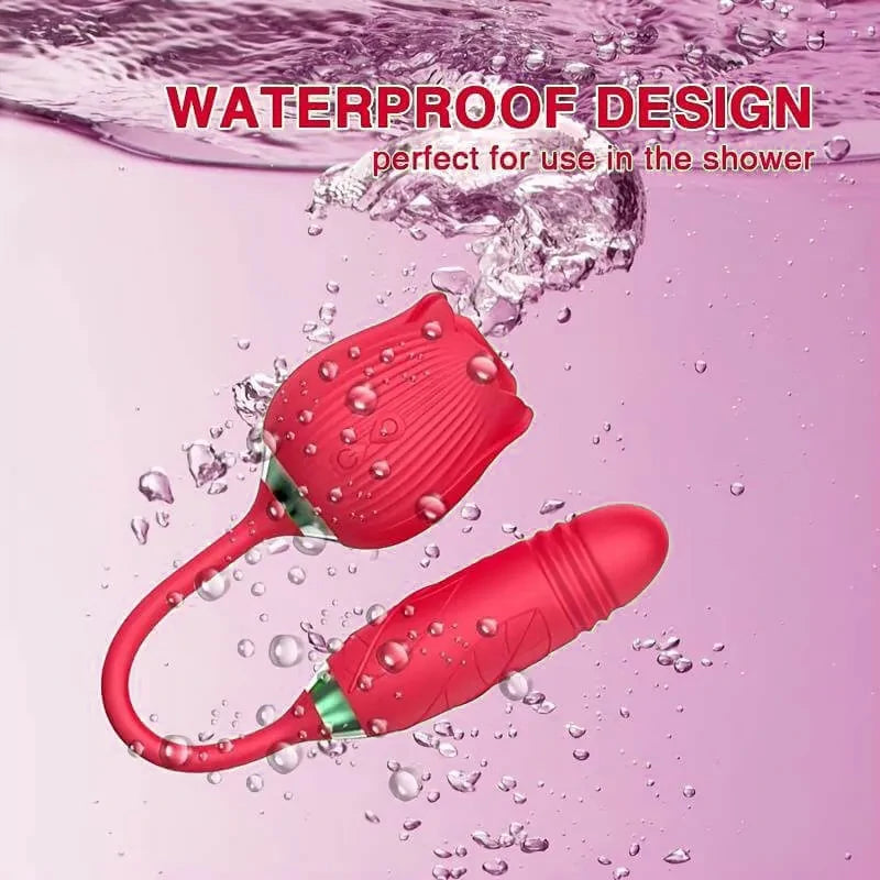 rose toy clit sucker vibrator red