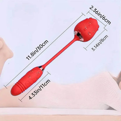 rose toy clit sucker vibrator red